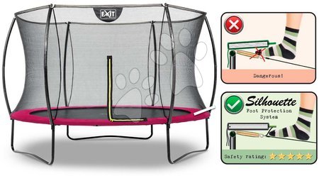 Garden Trampolines - EXIT Silhouette trampoline ø305cm - pink - 3