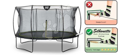 Garden Trampolines - EXIT Silhouette trampoline ø366cm - black - 4