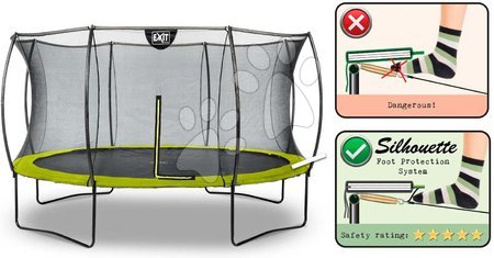 Garden Trampolines - EXIT Silhouette trampoline ø366cm - green - 3