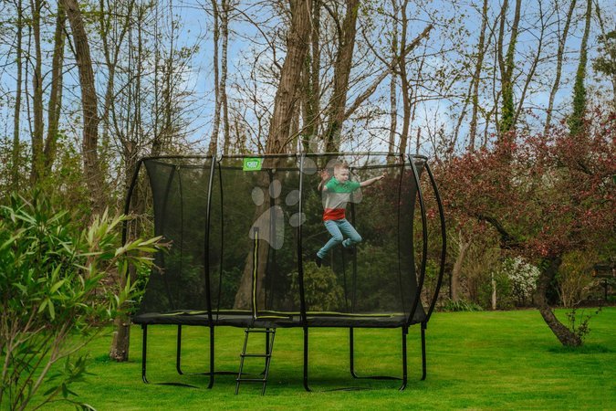 Garden Trampolines - EXIT Silhouette trampoline 244x366cm - black - 9