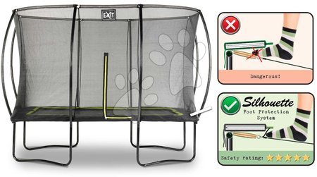 Trampolini con rete di sicurezza - Trampolino con rete di sicurezza Silhouette trampoline Exit Toys   - 3