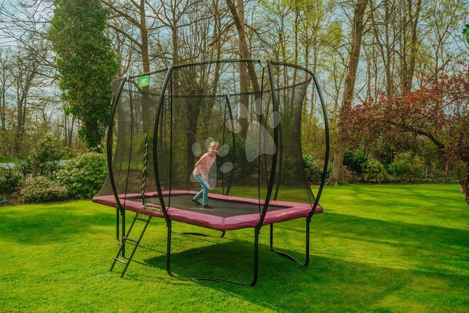 Garden Trampolines - EXIT Silhouette trampoline 244x366cm - pink - 11