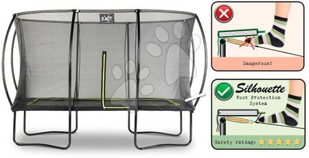 Trampolíny s ochrannou sítí - Trampolína s ochrannou sítí Silhouette trampoline Exit Toys - 3