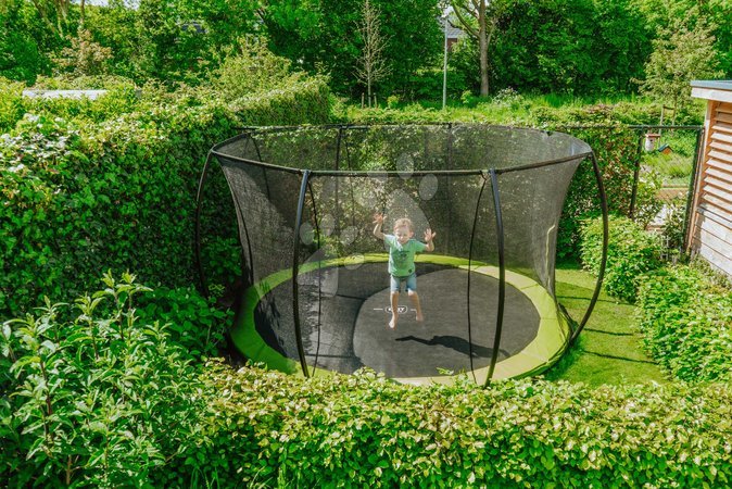 In Ground Trampolines  - EXIT Silhouette ground trampoline ø427cm with safety net - green - 7