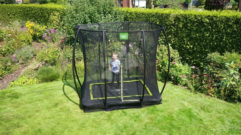 In Ground Trampolines  - EXIT Silhouette ground trampoline 153x214cm with safety net - black - 8