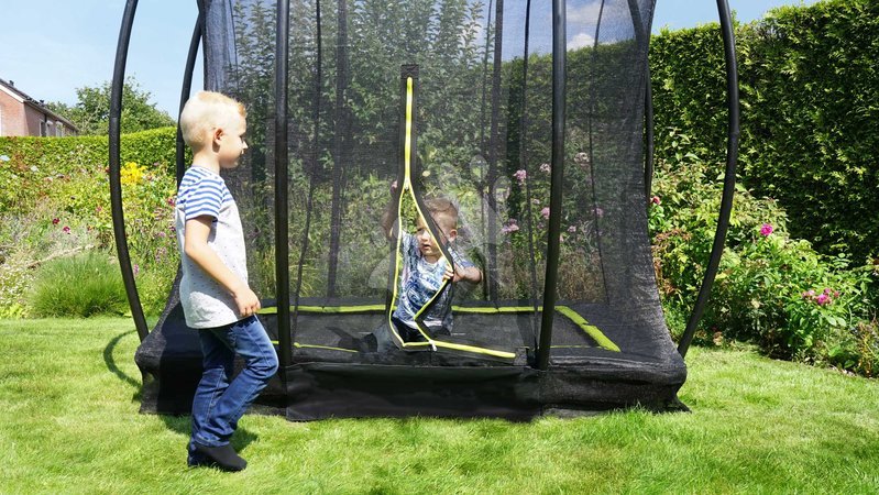 In Ground Trampolines  - EXIT Silhouette ground trampoline 153x214cm with safety net - black - 10