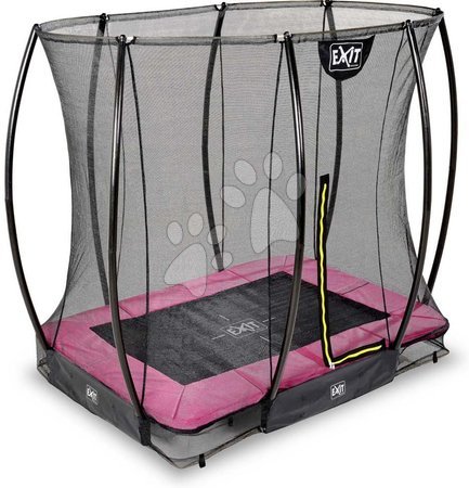 In Ground Trampolines  - EXIT Silhouette ground trampoline 153x214cm with safety net - pink - 2