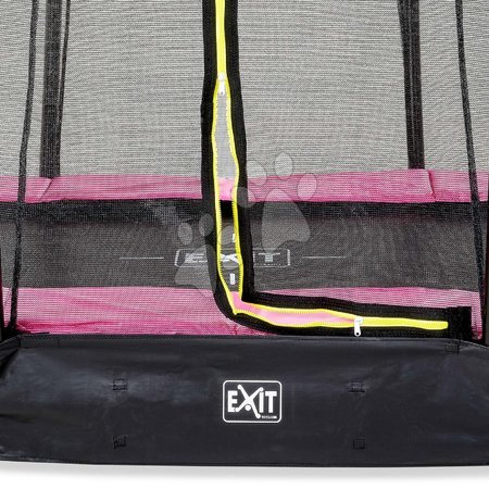 In Ground Trampolines  - EXIT Silhouette ground trampoline 153x214cm with safety net - pink - 7