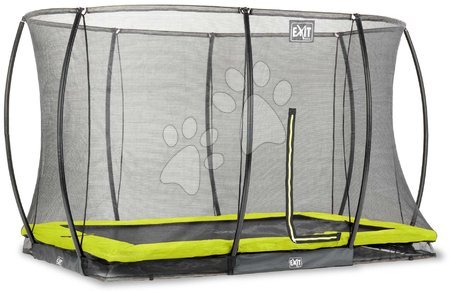 In Ground Trampolines  - EXIT Silhouette ground trampoline 214x305cm with safety net - green - 7