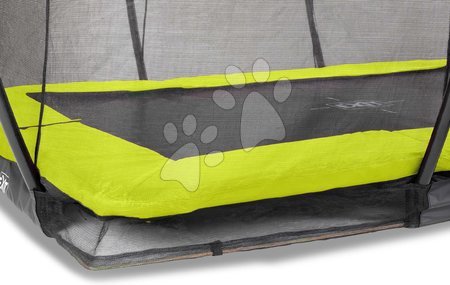 In Ground Trampolines  - EXIT Silhouette ground trampoline 244x366cm with safety net - green - 4