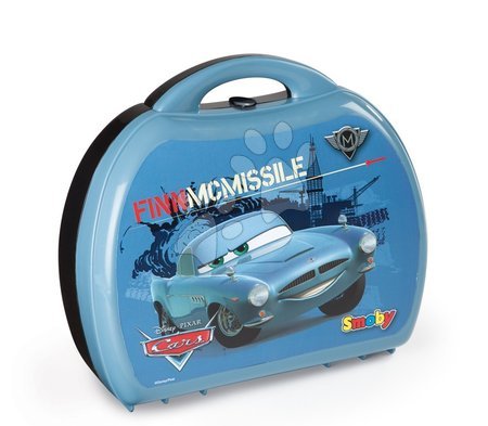 Neaktívna Staré položky - SMOBY 500166 Cars Kufrik Customiz Box + auto FINN 26*24*10 cm - 2