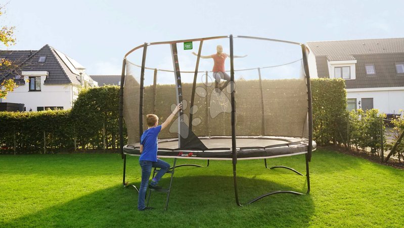 Trampolines avec filet de sécurité - Trampoline avec filet de protection et échelle PeakPro Exit Toys - 9