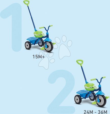 Triciklik 15 hónapos kortól - Tricikli összecsukható Folding Fun Trike 2in1 Blue smarTrike - 2