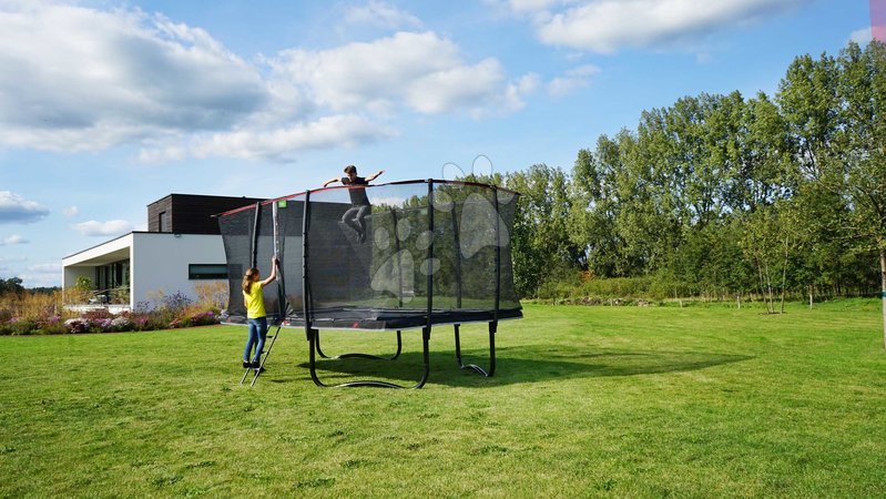 Trampolines avec filet de sécurité - Trampoline avec filet de protection et échelle PeakPro Exit Toys - 9