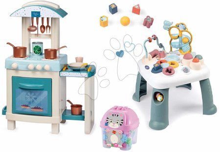 Mesas musicales interactivas  - Set didáctico de mesa Activity Table Little y cocina para los más pequeños de Smoby.