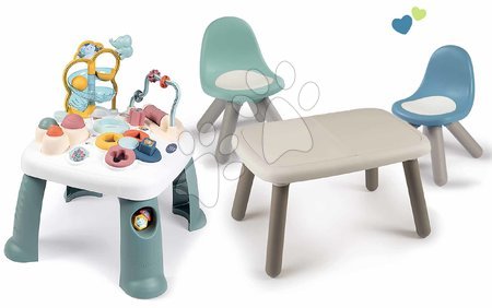 Hračky pre najmenších - Set didaktický stolík Activity Table Little a stôl KidTable Smoby