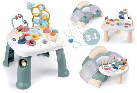 Hračky pre najmenších - Set didaktický stolík Activity Table Little a sedátko so stolom Smoby