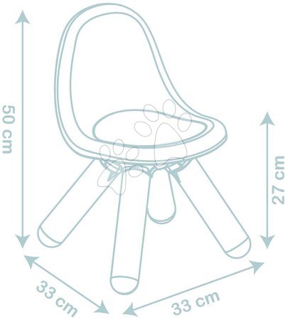 Dětský záhradní nábytek - Židle pro děti 2 kusy Chair Little Smoby - 6