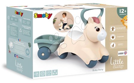 Odrážedla od 12 měsíců - Odrážedlo s přívěsem Baby Pony Ride On Little Smoby - 10