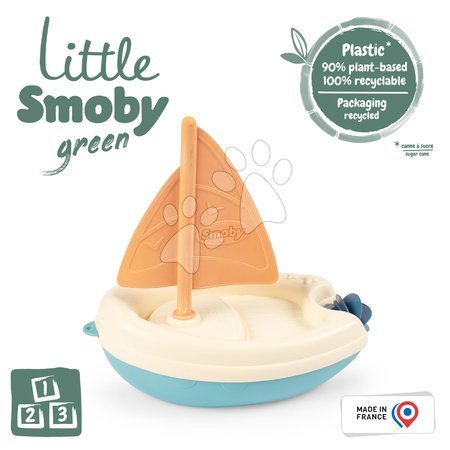 Hračky do písku - Plachetnice z cukrové třtiny Bio Sugar Cane Sailing Boat Little Smoby