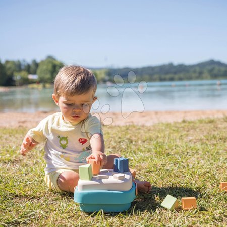 Motorikafejlesztő játékok - Készségfejlesztő kosár cukornádból Bio Sugar Cane Shape Sorter Little Smoby - 2