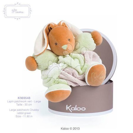 Pour bébés - Lapin en peluche Plume-Patchwork Green Rabbit Kaloo - 2