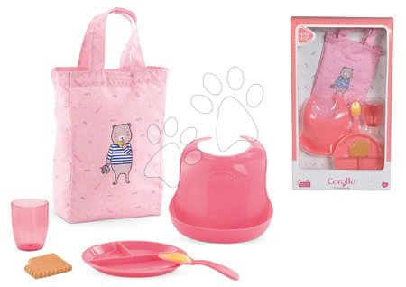 Accessori per bambole - Set da tavola con borsa e bavaglino Meal Set Mon Grand Poupon Corolle - 2