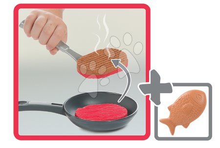 Kuhinje za djecu setovi - SMOBY 311201-4 crvena kuhinja Tefal French Touch Mjehurići sa šumom i ledem+ekspres lonac+aparat za prokuhavanje vode - 17