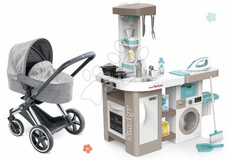 Muñecas - Set de cochecito y cocina electrónica Cybex Landau 3 en 1 Priam Corolle