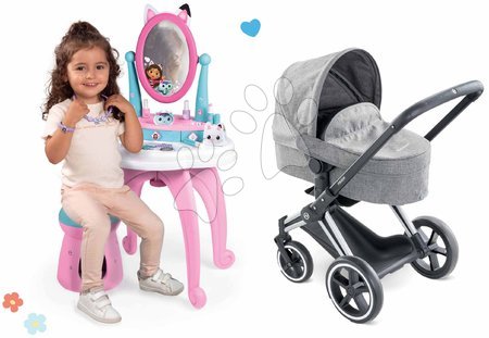 Ma Corolle - Set de poussette et de table à maquillage Cybex Landau 3 en 1 Priam Corolle