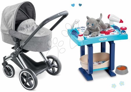 Ma Corolle - Set de poussette et coin de garde d'enfants Cybex Landau 3 en 1 Priam Corolle