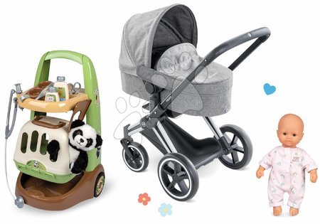 Juguetes para chicas - Set de cochecito y carrito veterinario Cybex Landau 3 en 1 Priam Corolle