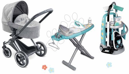 Dolls - Set stroller and cleaning cart Cybex Landau 3in1 Priam Corolle