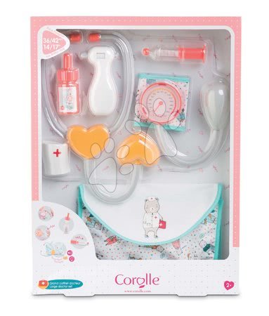 Carreli medici per bambini - Borsetta medico Large Coral Doctor Set Mon Grand Poupon Corolle - 11