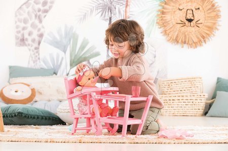 Scaun de masă pentru păpuși - Scaun de masă High Chair Pink Corolle - 4