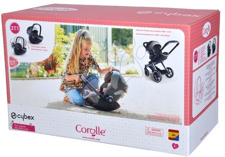 Doll prams from 18 months - Set folding stroller three-in-one Cybex Landau 3-in-1 Priam Corolle - 37