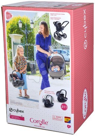 Doll prams from 18 months - Egg for the doll Cybex Baby Doll Carrier 2in1 Corolle - 19