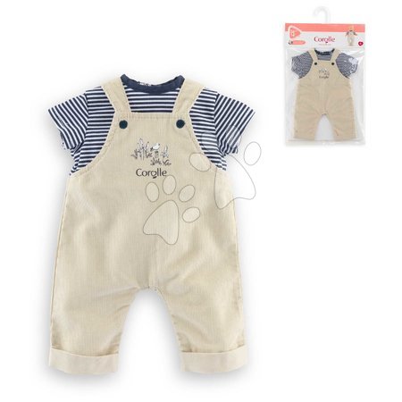 Doll clothing - Oblečenie T-Shirt & Ecru Overalls Loire Riverside Mon Grand Poupon Corolle - 5