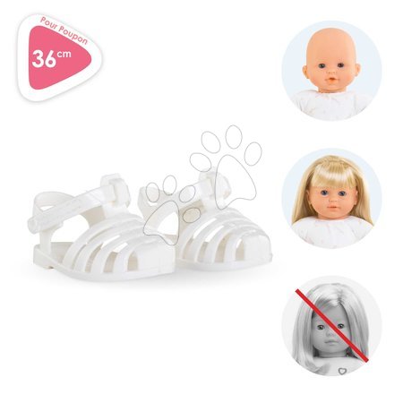 Doll clothing - Topánky Sandals White Mon Grand Poupon Corolle - 5