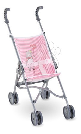 Cărucioare pentru păpuși - Cărucior pliabil Umbrella Stroller Pink Mon Grand Poupon Corolle