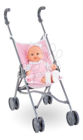 Doll prams from 18 months - Kočík skladací Umbrella Stroller Pink Mon Grand Poupon Corolle - 3