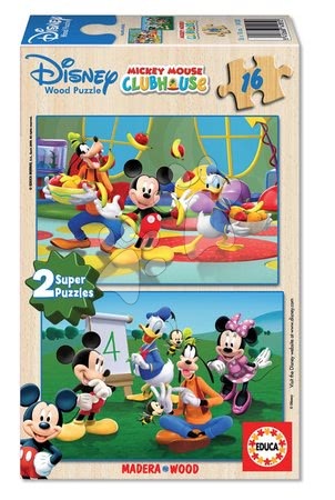 Dřevěné Disney puzzle - Dřevěné puzzle Mickey Mouse a přátelé Educa - 1