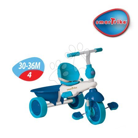 Tříkolky od 10 měsíců - Tříkolka Safari Monkey Touch Steering smarTrike - 4