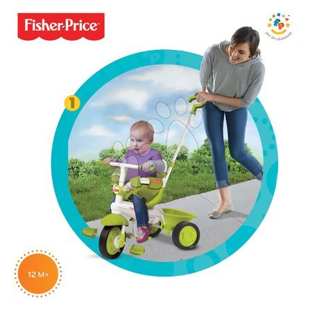 Tříkolky od 10 měsíců - Tříkolka Fisher-Price Classic Green smarTrike - 1