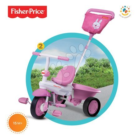 Tříkolky od 10 měsíců - Tříkolka Fisher-Price Elite Pink růžová smarTrike - 1