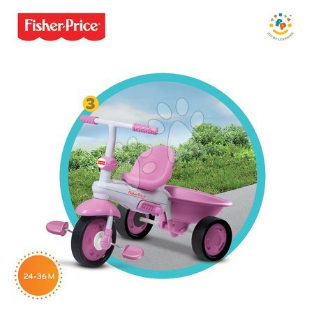 Tříkolky od 10 měsíců - Tříkolka Fisher-Price Elite Pink růžová smarTrike - 3