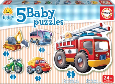 Hračky pre najmenších - Baby puzzle Dopravné prostriedky Educa