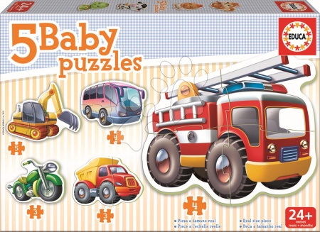 Hračky pre najmenších - Baby puzzle Dopravné prostriedky Educa_1
