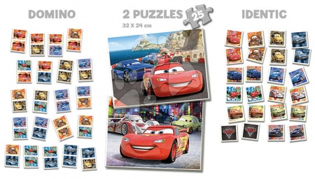 Progresívne detské puzzle - Puzzle Autá 2 SuperPack 4 v 1 Educa - 1