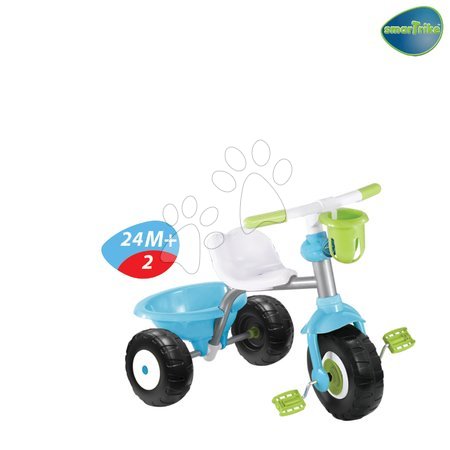 Tříkolky od 15 měsíců - Tříkolka Cupcake s rukojetí smarTrike - 2